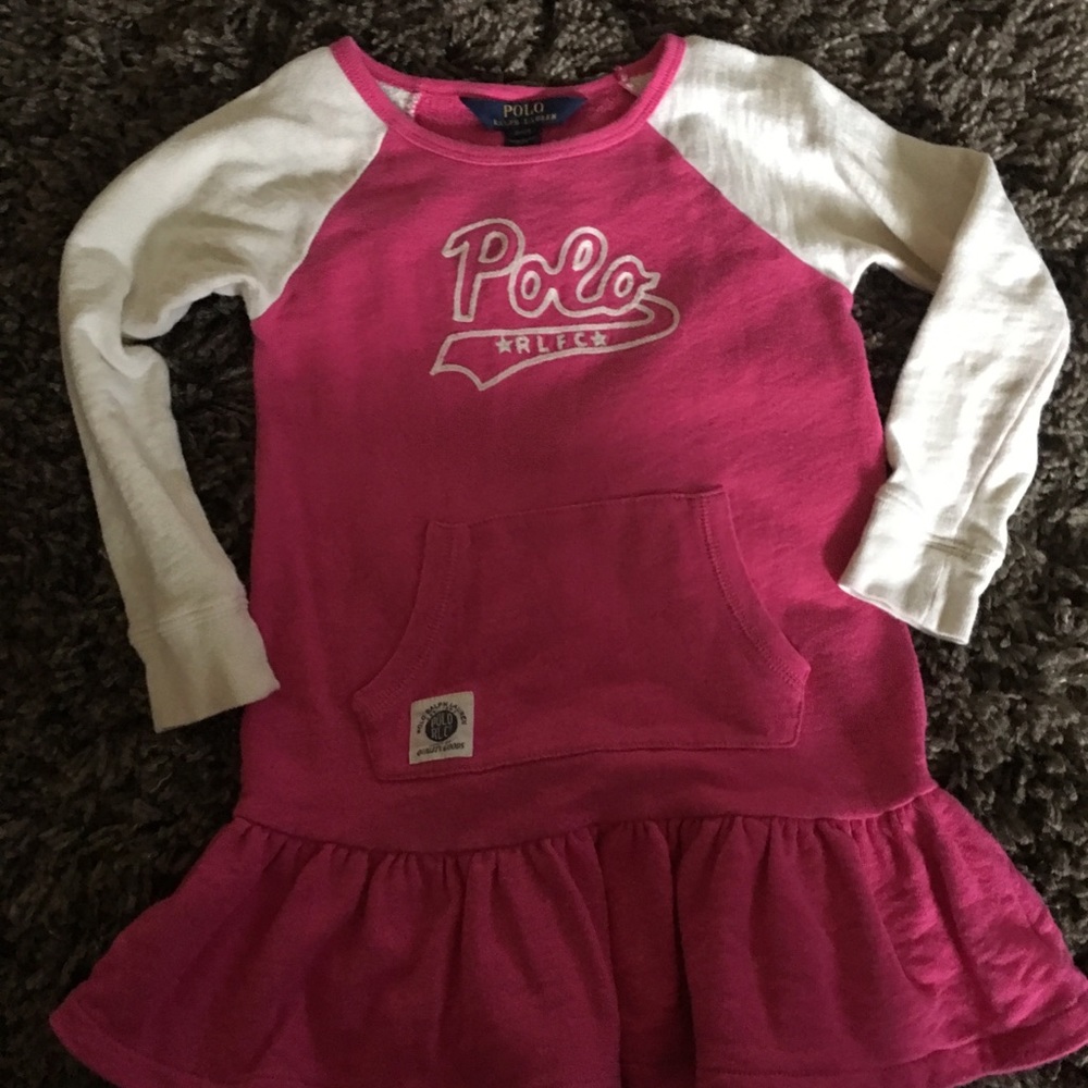 RL long sleeve cotton dress Size 2T